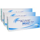 Image of Контактні лінзи 1-DAY ACUVUE Moist 90 шт. Одноденні контактні лінзи 1-Day Acuvue Moist від Johnson&Johnson Vision Care підходять як для людей і з короткозорістю, так і з далекозорістю. Безумовною перевагою